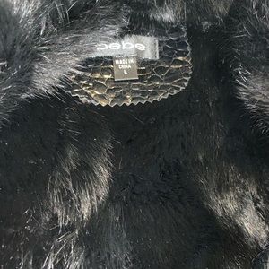 Leather and fur BeBe coat